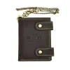 Always Wild 2901-BIC portfel męski skórzany nubuk z łańcuchem przód / Always Wild 2901-BIC men’s nubuck leather wallet w